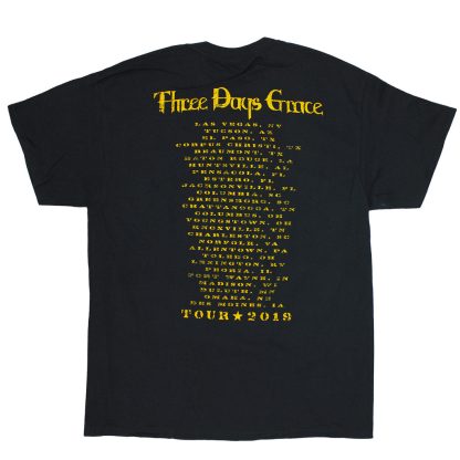 THREE DAYS GRACE Let's Start A Riot 2019 Tour T-shirt - Image 2