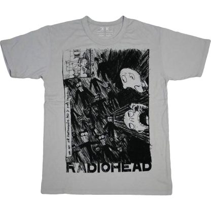 RADIOHEAD Scribble (100% Organic Cotton) Slim Fit T-shirt