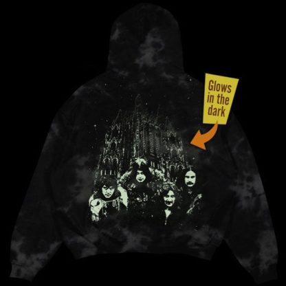 BLACK SABBATH Glow-In-The-Dark Cathedral (Rockmerch Exclusive) Hooded Sweatshirt - Image 3