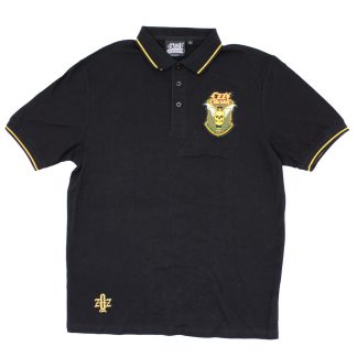 OZZY OSBOURNE Ozzy Skull Shield Embroidered Polo Shirt Polo Shirt