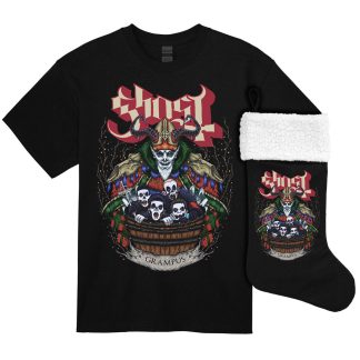 GHOST Grampus Nihil T-shirt & Xmas Stocking Bundle (Rockmerch Exclusive) T-shirt