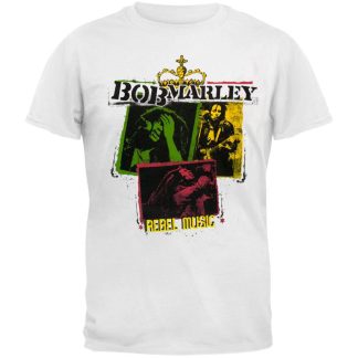 BOB MARLEY Rebel Music Squares T-shirt