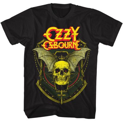 OZZY OSBOURNE Ozzy Crowned Skull Winged T-shirt