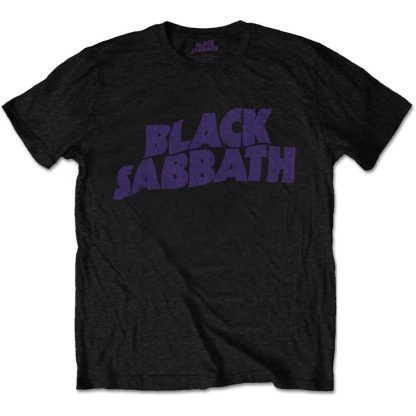BLACK SABBATH Wavy Logo Vintage T-shirt
