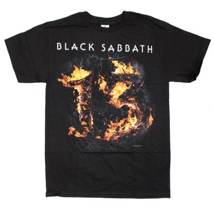 BLACK SABBATH 13 Flames Tee T-shirt