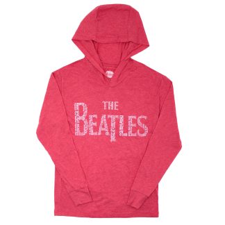 BEATLES Song Titles Logo Hooded Sweatshirt