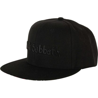 BLACK SABBATH Logo & Demon Snapback Baseball Cap