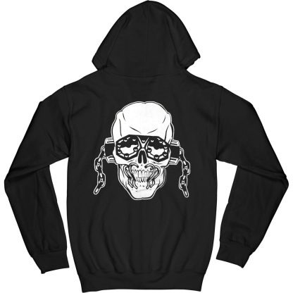 MEGADETH White Logo (Discontinued And Almost Gone) Zippered Hooded Sweatshirt - Image 2