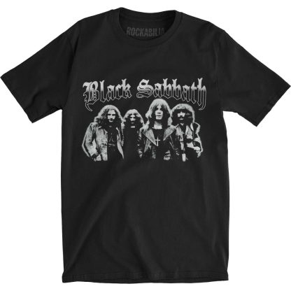 BLACK SABBATH Greyscale Group Slim Fit T-shirt