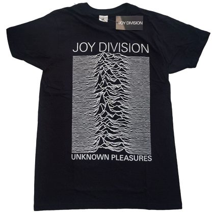 JOY DIVISION Unknown Pleasures White On Black Slim Fit T-shirt
