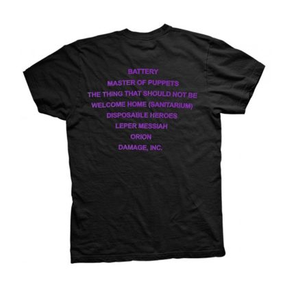 METALLICA Master Of Puppets Tracks T-shirt - Image 2