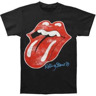 ROLLING STONES The  89 Distressed Tongue Logo Slim Fit T-shirt
