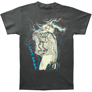 LADY GAGA Scribbles Slim Fit T-shirt