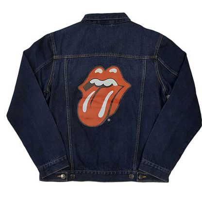 ROLLING STONES Classic Tongue (Back Print) Denim Jacket - Image 2