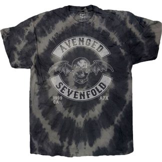 AVENGED SEVENFOLD Deathbat Crest (Dip-Dye) Tie Dye T-shirt