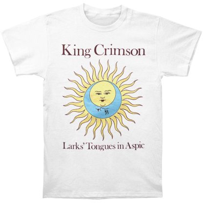KING CRIMSON Larks' Tongues in Aspic (white with album text) T-shirt