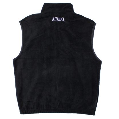 METALLICA Embroidered Logo Polar Fleece Tek Vest Polar Fleece Tek Vest Vest - Image 2