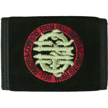 PANTERA Embr. Logo Hook & Loop Closure Suede Wallet Bi-Fold Wallet - Image 2