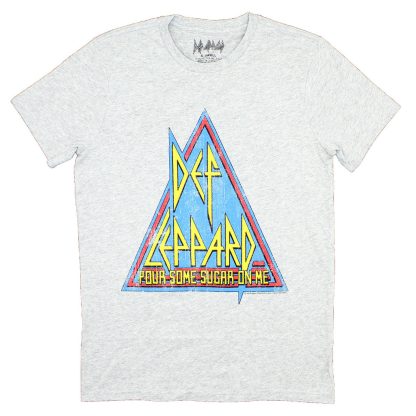 DEF LEPPARD Sugar on Heather Gray Tee T-shirt
