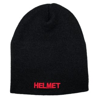 HELMET Red Logo Waffle Beanie Beanie