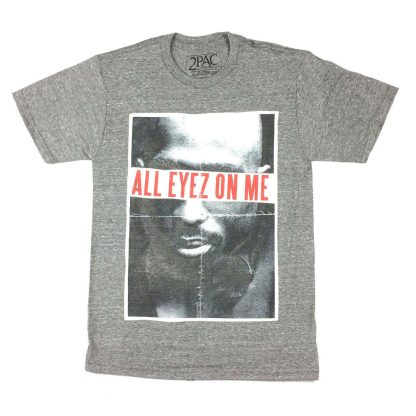 TUPAC All Eyez On Me Heather T-shirt