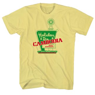 DEAD KENNEDYS Holiday In Cambodia On Yellow T-shirt
