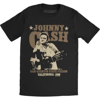 JOHNNY CASH San Quentin Stars Slim Fit T-shirt