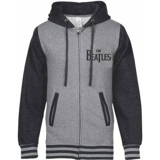 BEATLES Varsity Zip Up Hooded Fleece Varsity Jacket