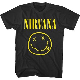 NIRVANA Smile Face One Sided Slim Fit T-shirt