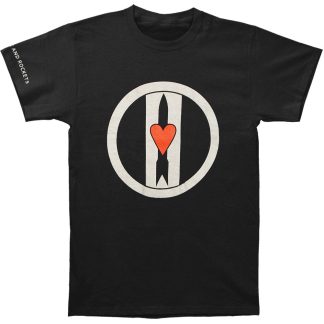 LOVE AND ROCKETS Logo Discharge Slim Fit T-shirt