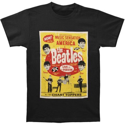 BEATLES Chart Toppers Poster T-shirt