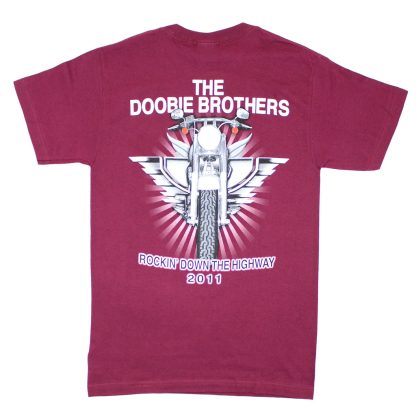 DOOBIE BROTHERS Highway Pocket Logo 2011 Tour Tee T-shirt - Image 2
