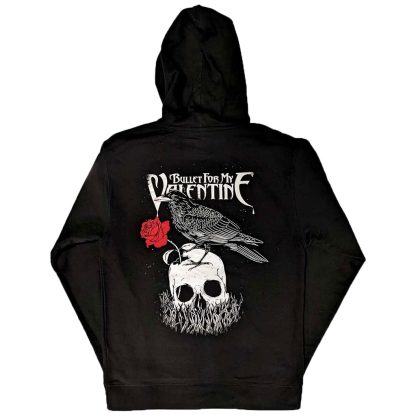 BULLET FOR MY VALENTINE Logo & Raven Hooded Sweatshirt - Image 2