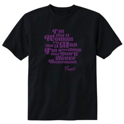 PRINCE Never Understand - Black T-shirt