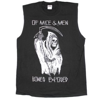 OF MICE & MEN Bones Exposed Sleeveless Muscle Tee Mens Tank