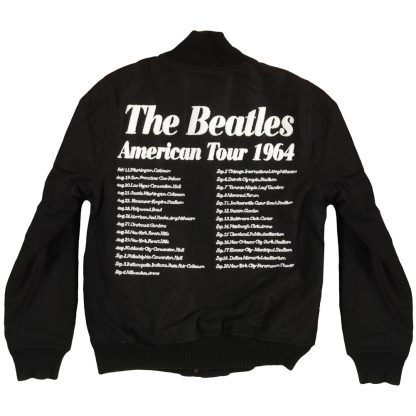 BEATLES American 1964 Tour Dates Embroidered Varsity Jacket - Image 2