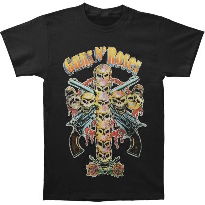 GUNS N ROSES Skull Cross 80s T-shirt