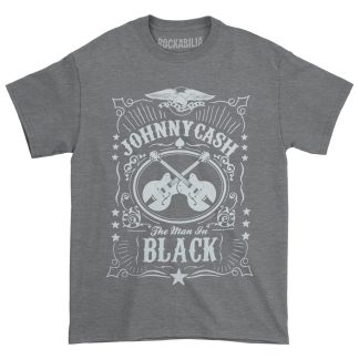 JOHNNY CASH Guitars Crest Tee T-shirt