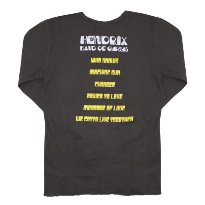 JIMI HENDRIX Distressed Band Of Gypsys/Band Of Gypsys Track Listing Thermal  Long Sleeve - Image 2
