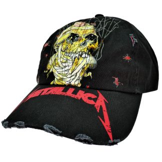 METALLICA Skull One Distressed Baseball Cap