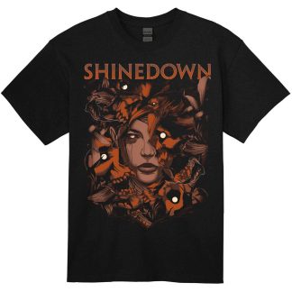 SHINEDOWN My Monsters Are Real by Wildner Lima (Rockmerch Exclusive) T-shirt