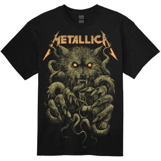 METALLICA Of Wolf and Ktulu by Rob Borbas (aka Grindesign) (Rockmerch Exclusive) T-shirt