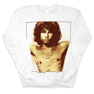 DOORS Boxed Sepia Tone Jim Morrison Shirtless Photo Sweatshirt