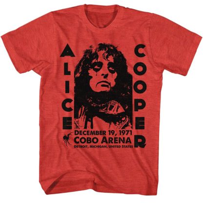 ALICE COOPER  Cobo Arena 1971 T-shirt