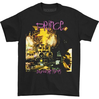 PRINCE Sign of the Times Black T-shirt
