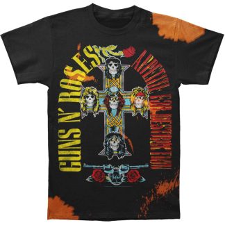 GUNS N ROSES GNR Bleach Splatter Tee T-shirt
