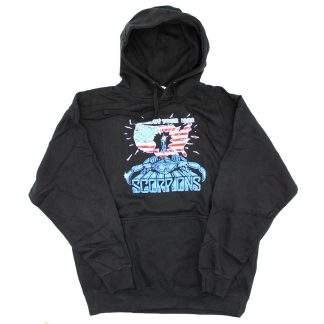 SCORPIONS Blackout 1982 USA Tour Pull Over Hooded Fleece Hooded Sweatshirt
