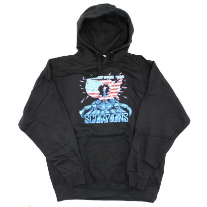 SCORPIONS Blackout 1982 USA Tour Pull Over Hooded Fleece Hooded Sweatshirt