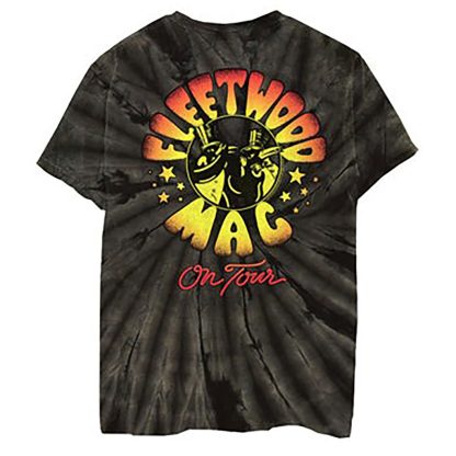 FLEETWOOD MAC On Tour Black Tie Dye T-shirt - Image 2