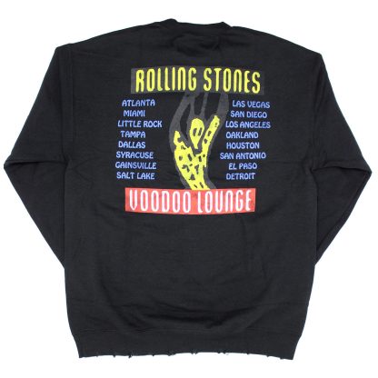 ROLLING STONES Voodoo Lounge Crew Neck Fleece ( Distressed trim ) Sweatshirt - Image 2